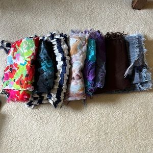 Variety of scarves- good condition 8 in total